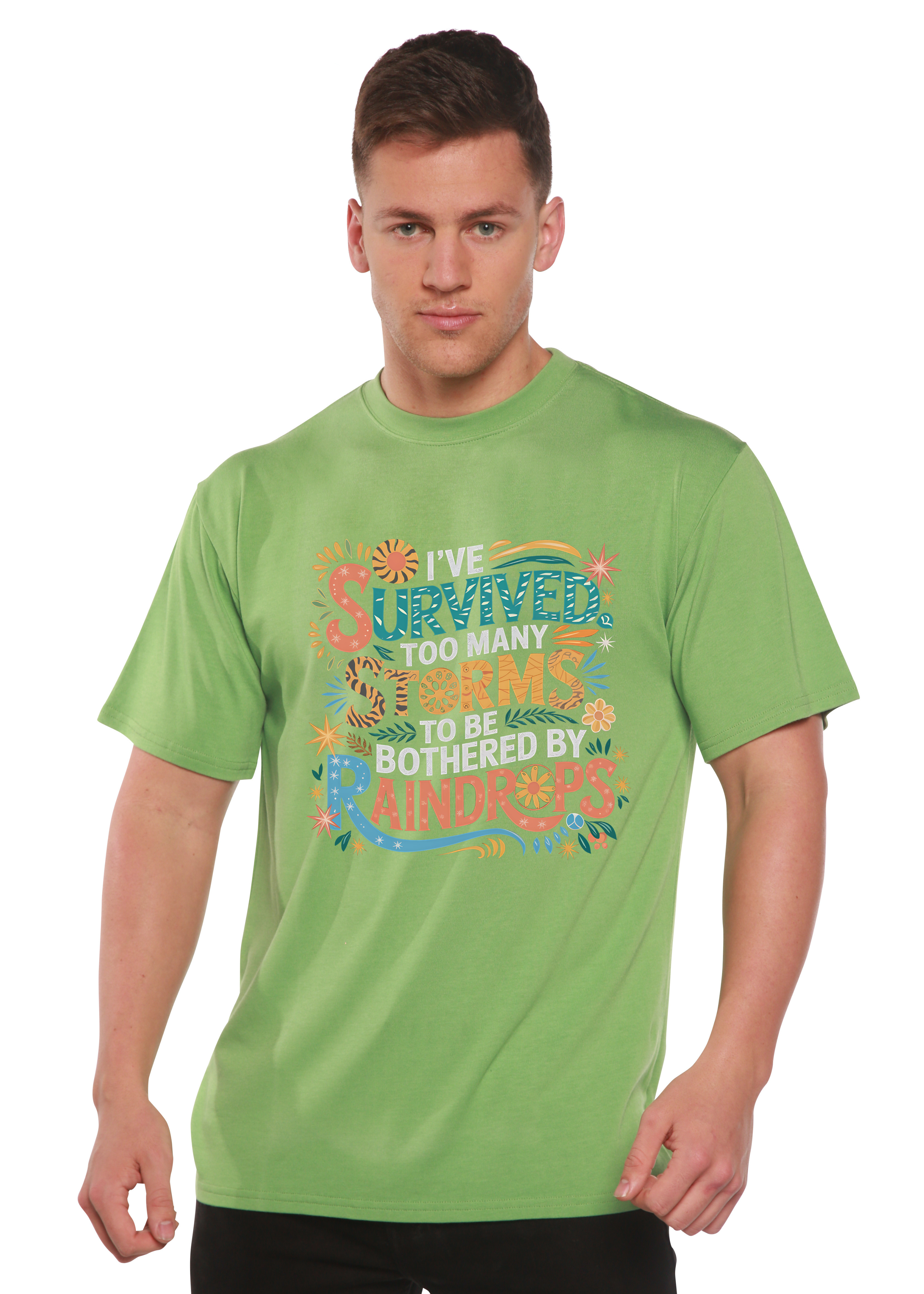 I've Survived Too Many Storms to Be Both Unisex Bamboo/Cotton Graphic T-Shirt (Copy)